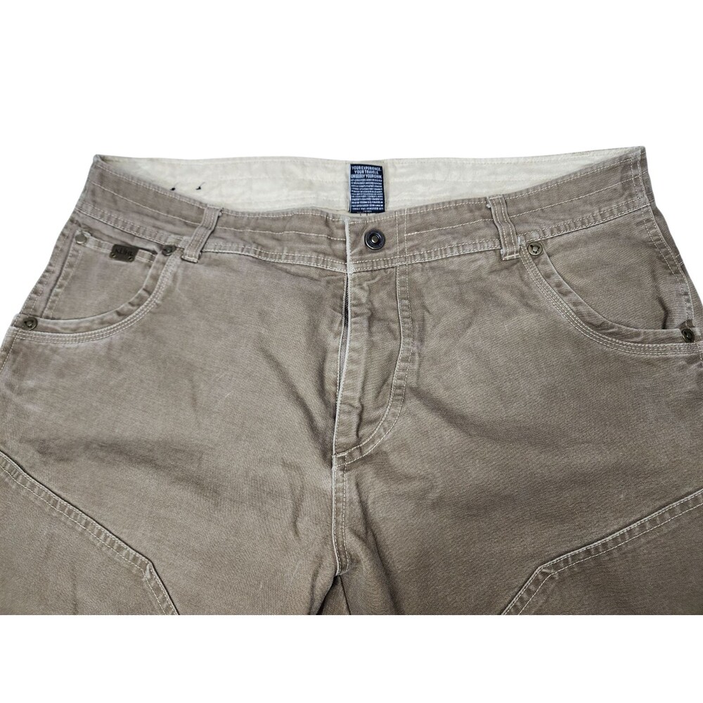 Kuhl The Law Men’s 40x32 Canvas Pants Vtg Patina Dye Brown Outdoor Trail Camp - Picture 3 of 11